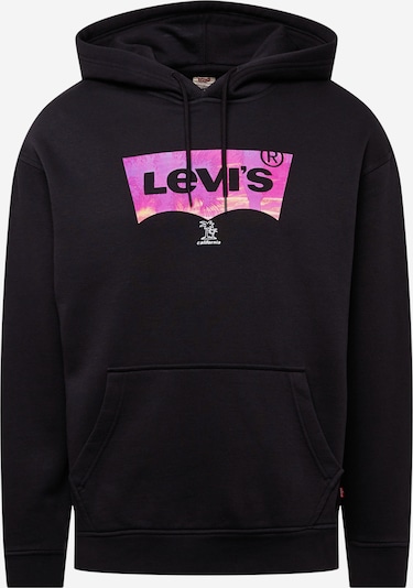 LEVI'S Sweatshirt in gelb / lila / hellpink / schwarz / weiß, Produktansicht