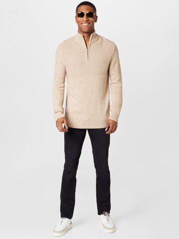 JACK & JONES Sweater 'JERRY' in Beige