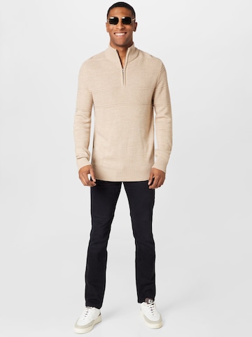 Pull-over 'JERRY' JACK & JONES en beige