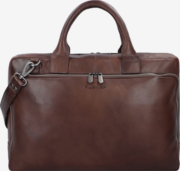 Porte-documents 'Vintage Bill' Plevier en marron : devant