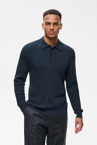 Pull-over 'MAKerone' Matinique en bleu : devant