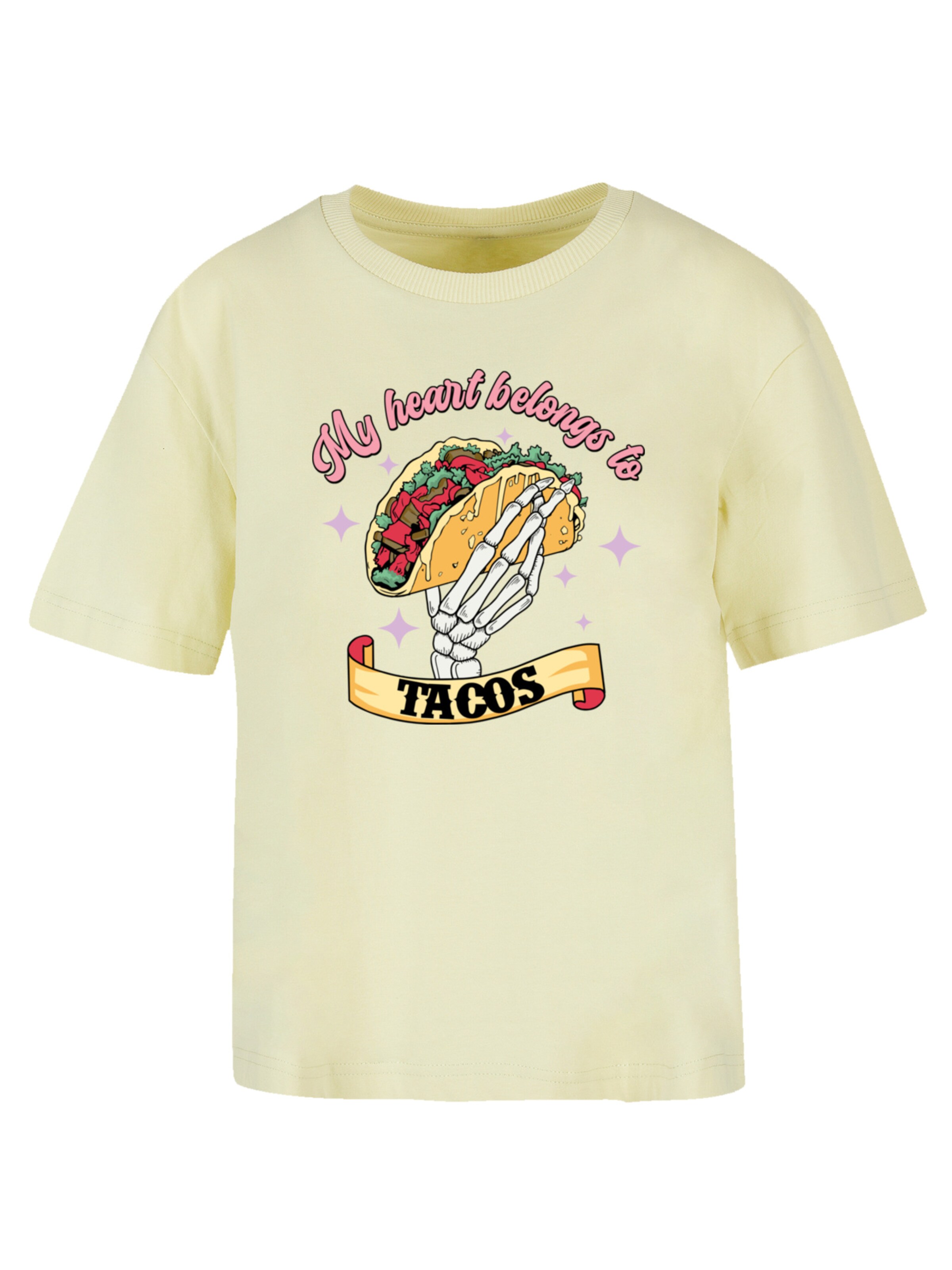 F4NT4STIC Shirt in Geel: voorkant