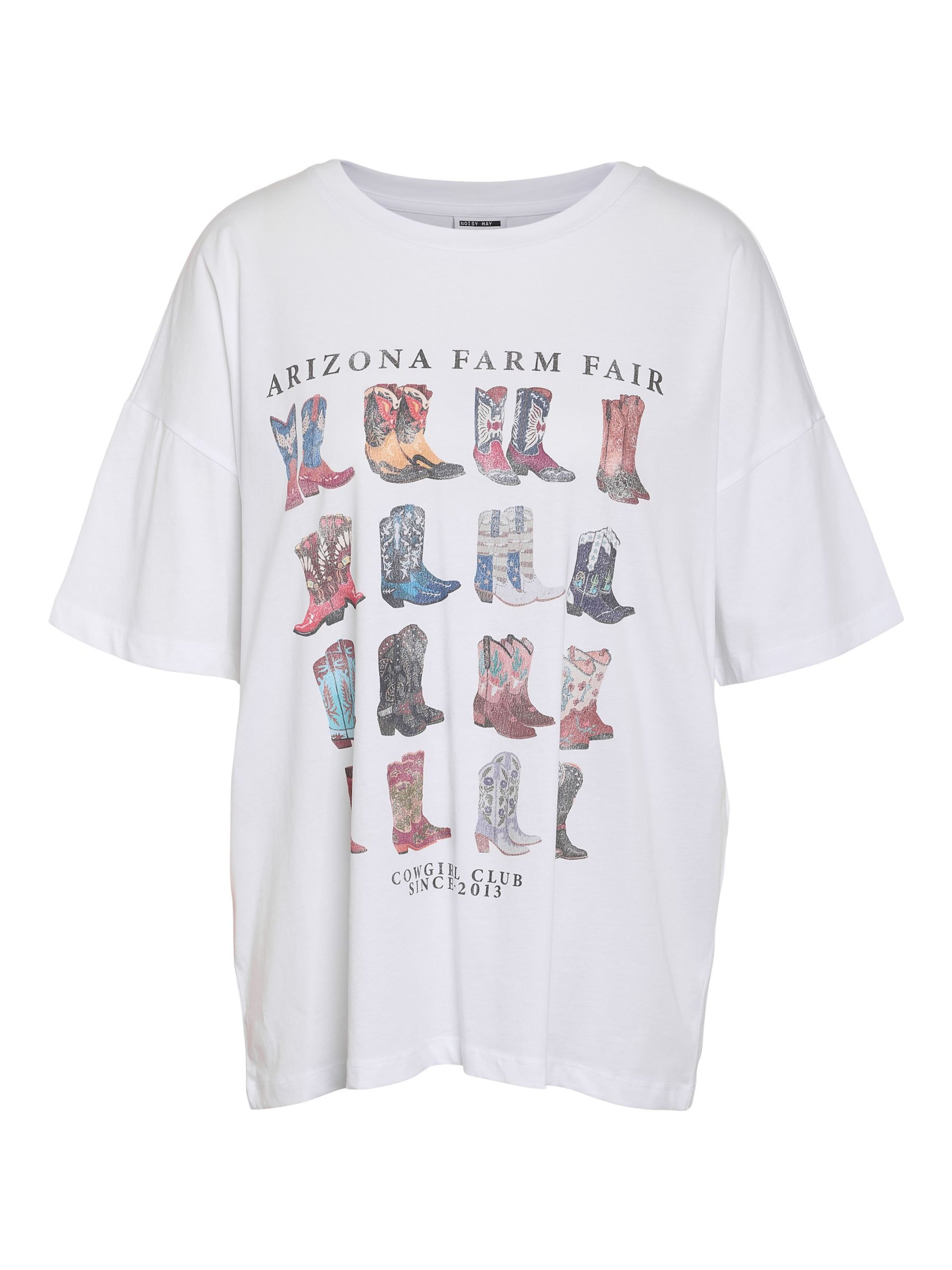 Maglia extra large 'NMIda' di Noisy may in bianco: frontale
