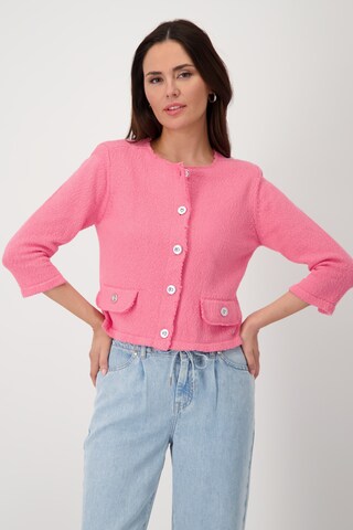 monari Knit Cardigan in Pink: front