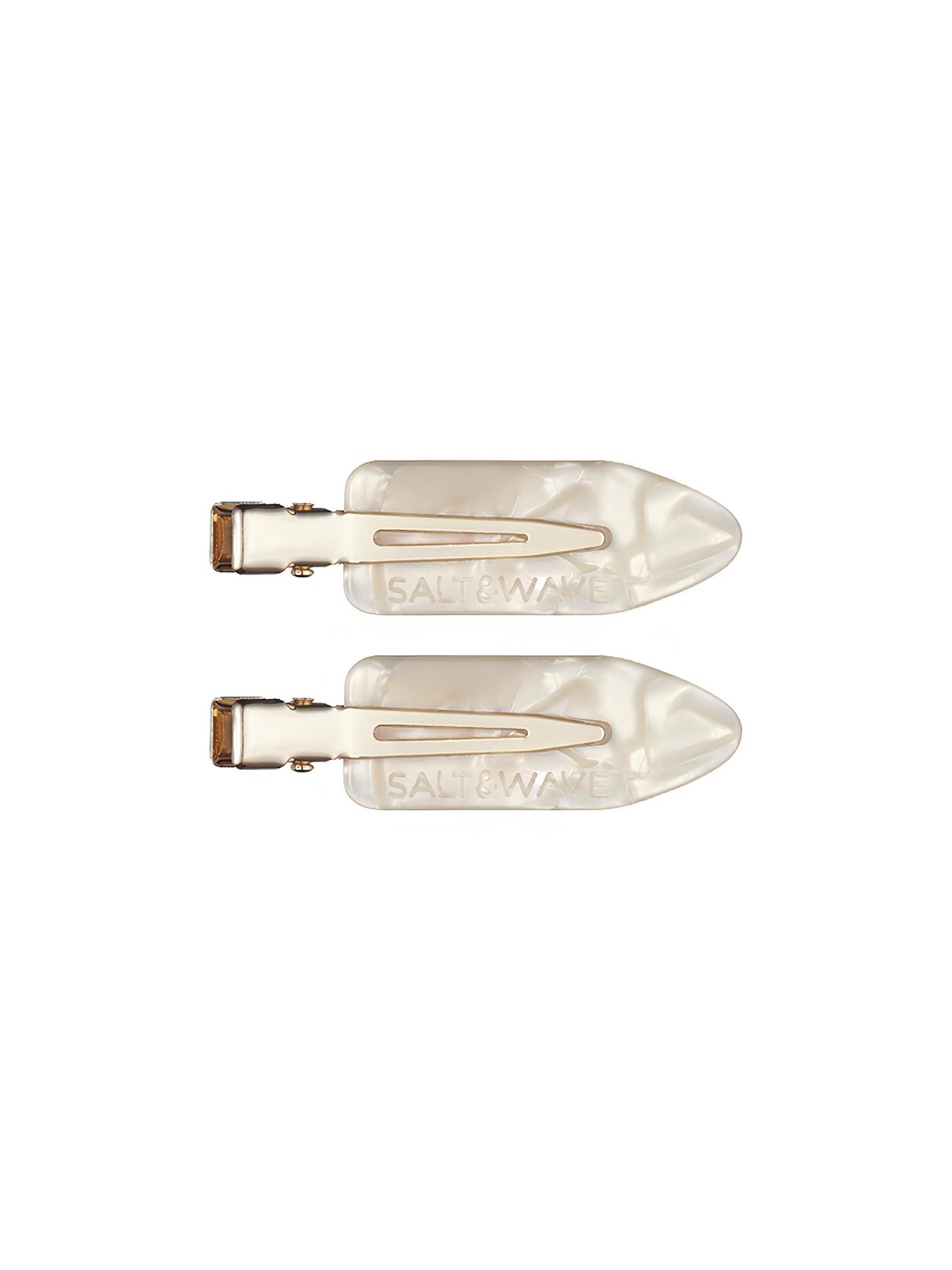 SALT&WAVE Hårsmykke 'Backstage Hair Clips' i 7 cm i creme, Produktvisning