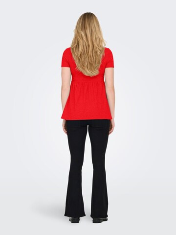 Only Maternity - Camiseta 'MALAYA' en rojo