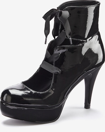 LASCANA Belle Affaire Ankle Boots in Black: front