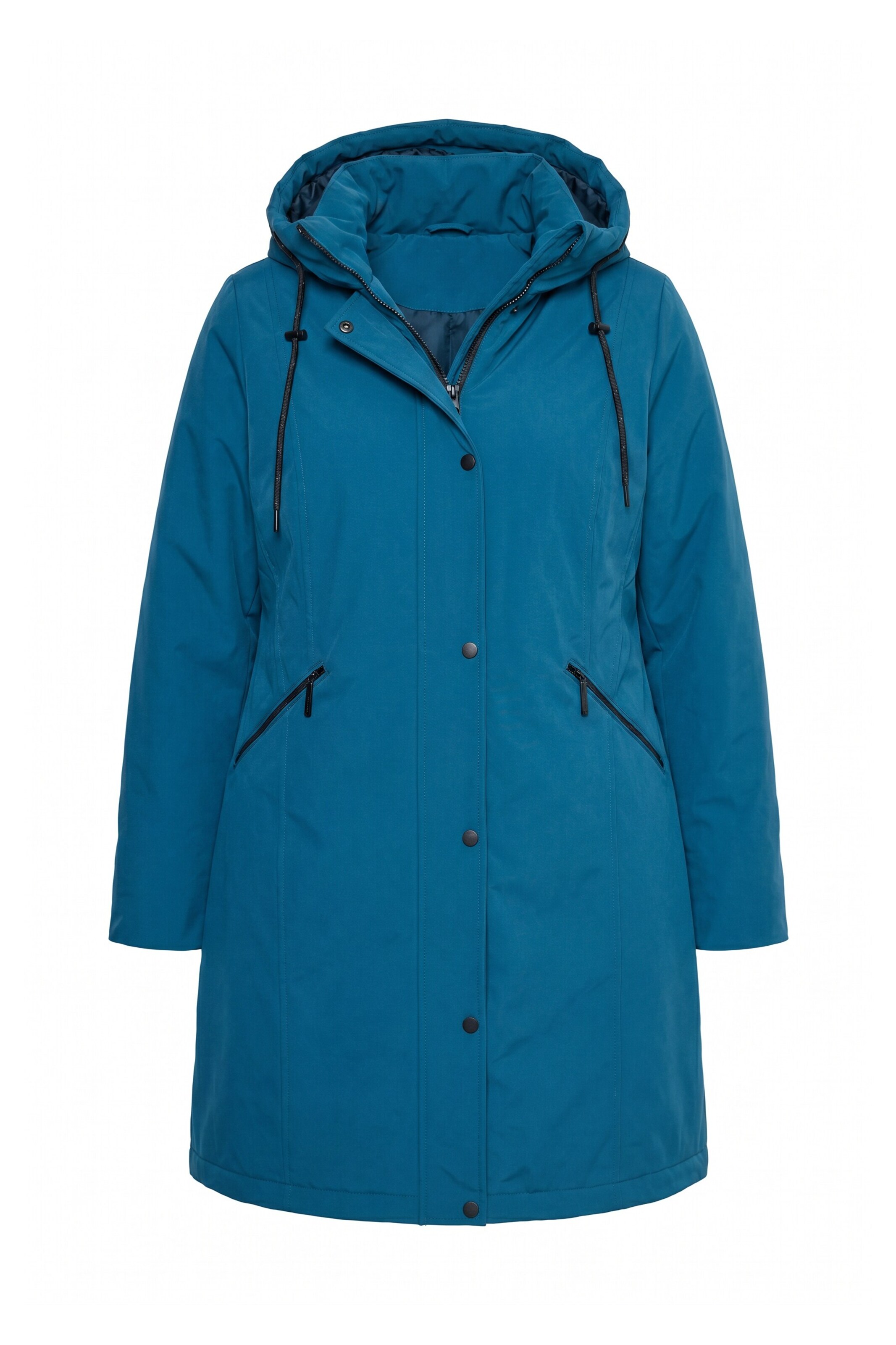 Ulla Popken Functionele jas in Blauw: voorkant