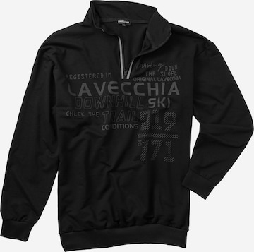 Lavecchia - Sweatshirt 'LV-2029 Übergrößen' em preto: frente