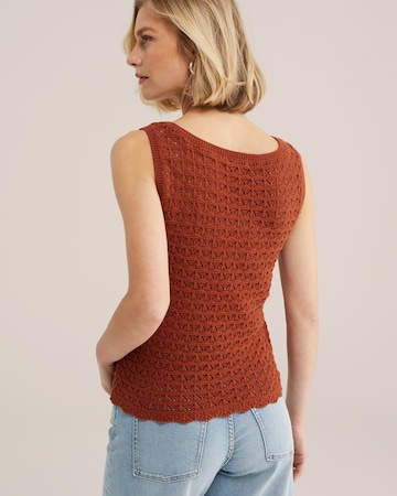 WE Fashion Вязаный топ в Оранжевый