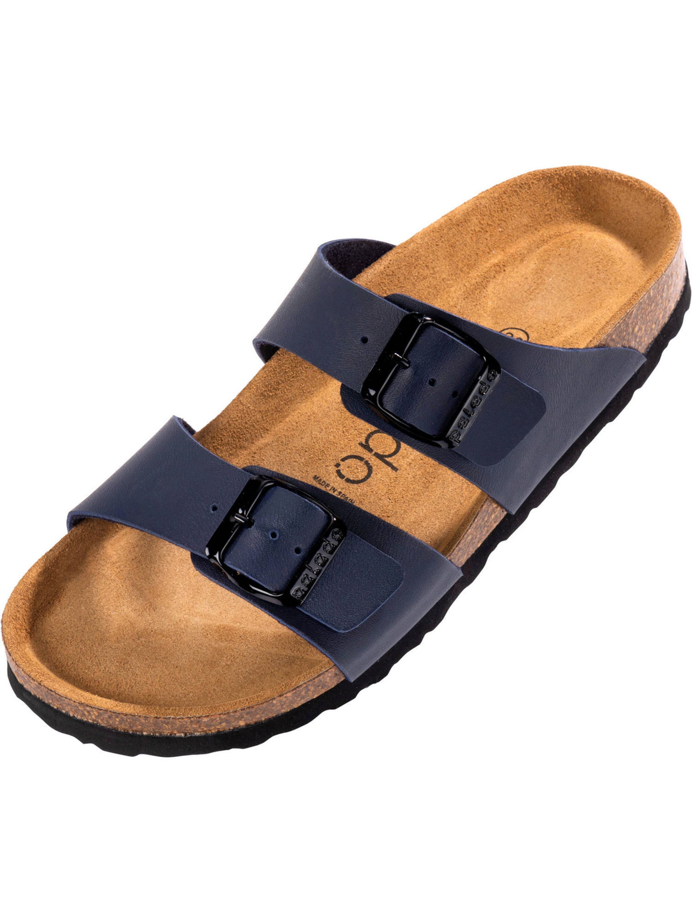 Palado Pantolette 'Samos PF' in Blau: Vorderseite