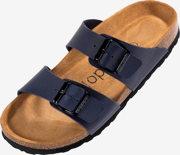 Palado Mules 'Samos PF' in Blue: front