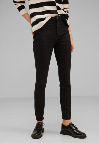 STREET ONE Skinny Jeans in Black: front