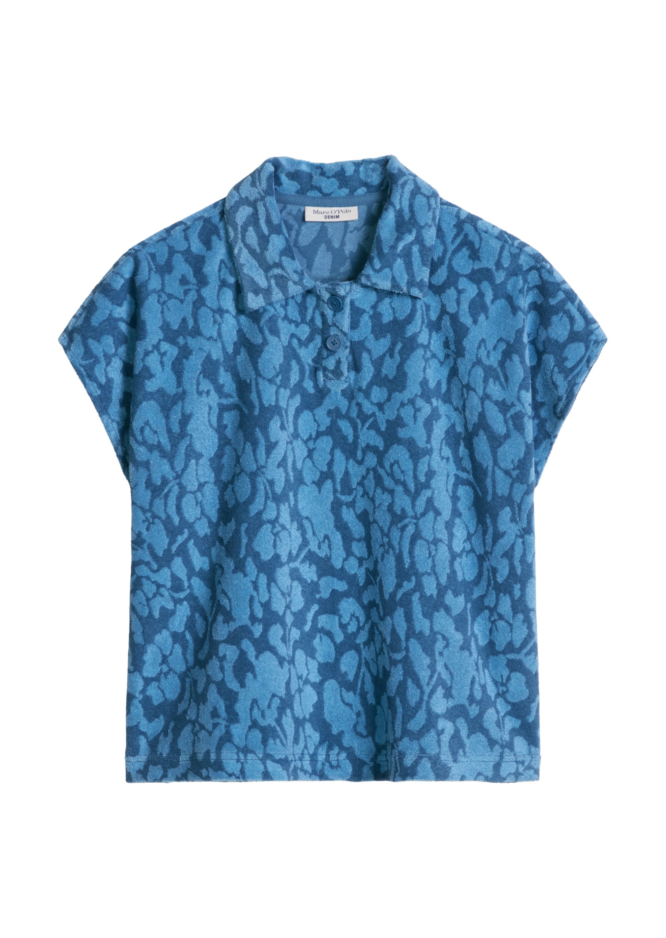 T-shirt 'DfC' Marc O'Polo DENIM en bleu : devant