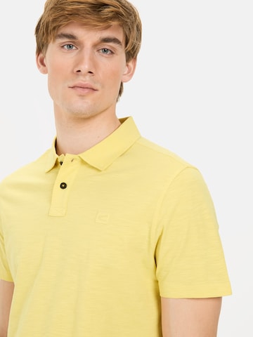 CAMEL ACTIVE Kurzarm Poloshirt aus Organic Cotton in Gelb