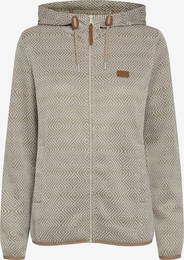 Oxmo Fleecejacke 'Pebbles' in L in beige, Produktansicht