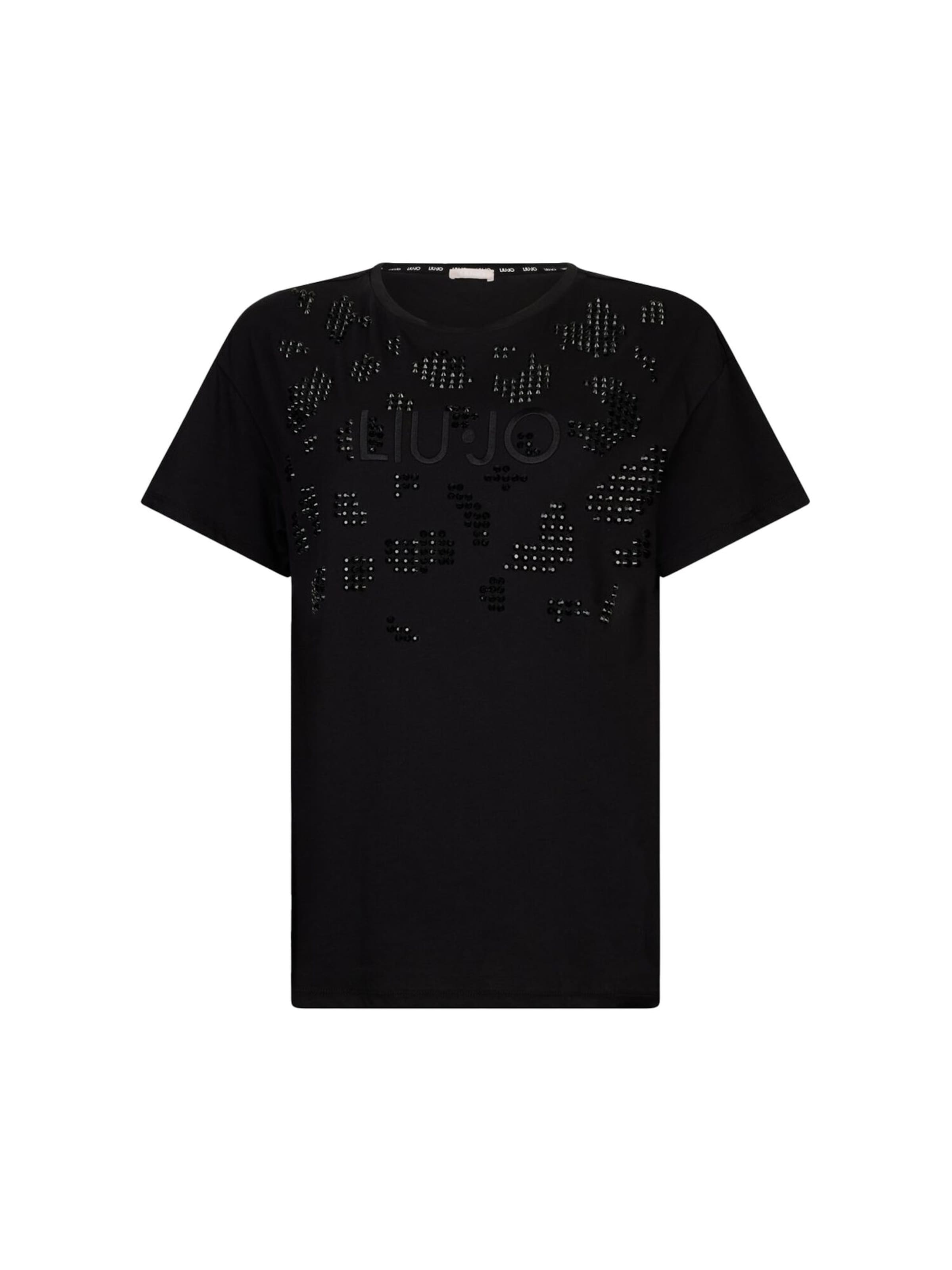 Liu Jo Тениска 'Better' в черно: отпред