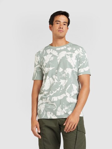 QS Shirt in Groen: voorkant