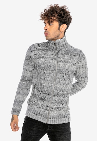 Redbridge Knit Cardigan 'Wichita Falls' in Grey: front