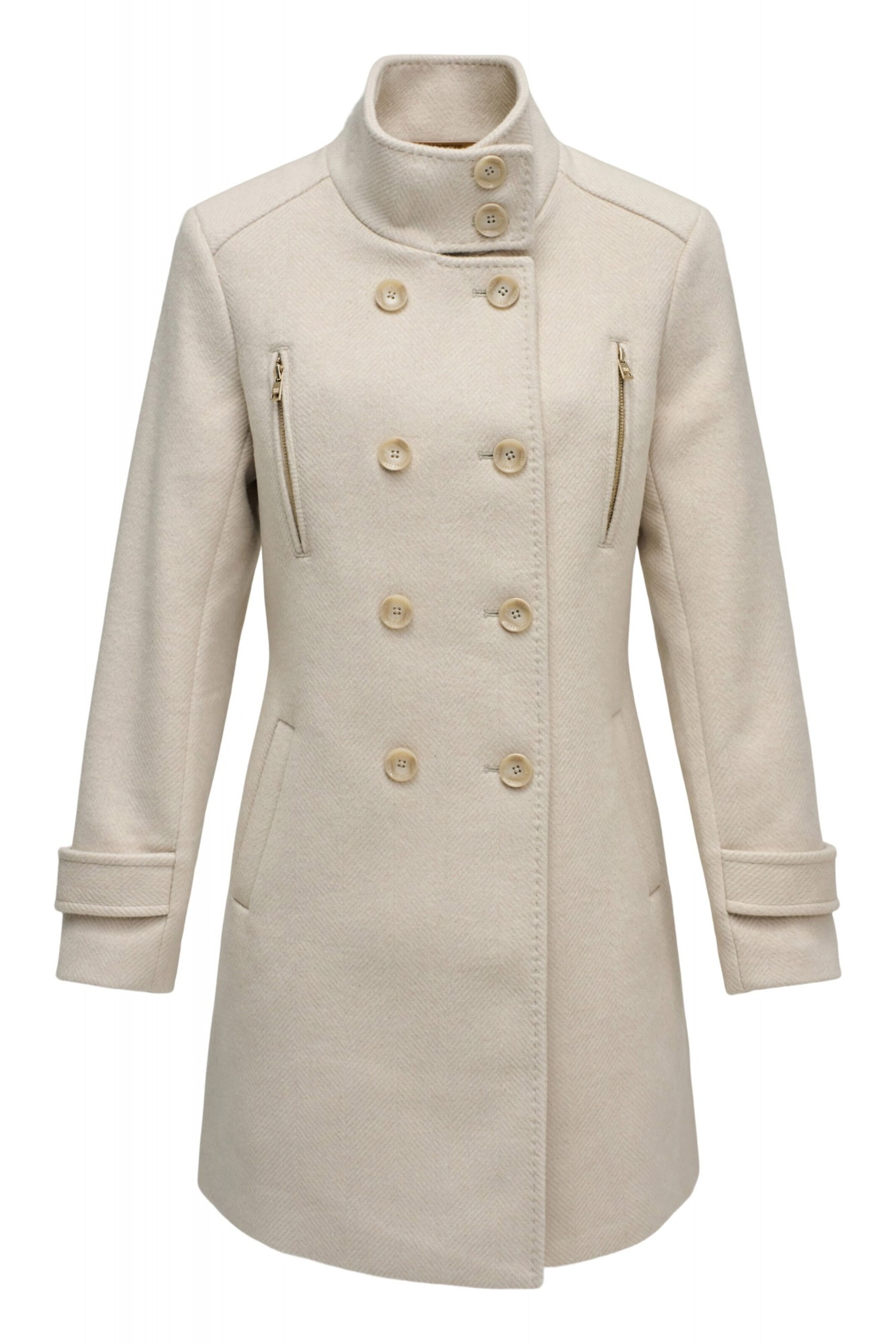 Salsa Jeans Mantel  'Grace' in Beige: Vorderseite