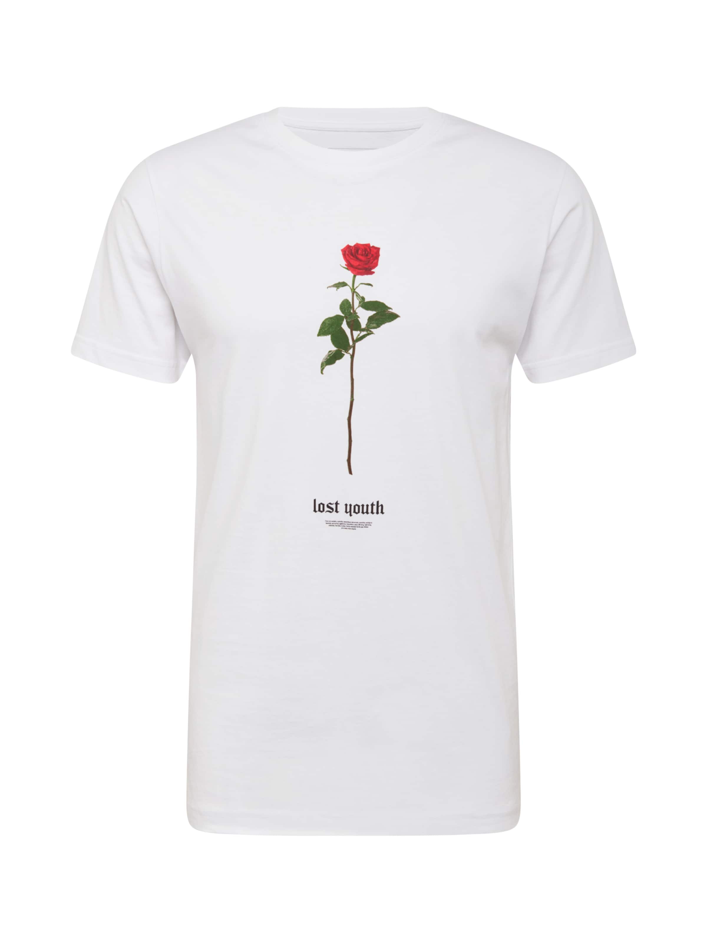 T-Shirt 'Lost Youth Rose' Mister Tee en blanc : devant