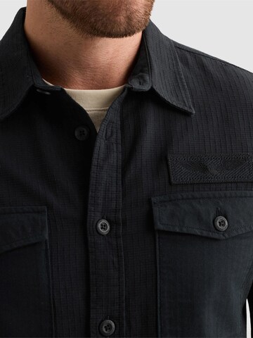 PME Legend Regular fit Overhemd 'Shirt in 100% cotton with chest pockets and badge' in Blauw