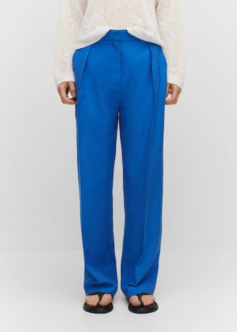 MANGO Regular Pantalon 'Ela' in Blauw: voorkant