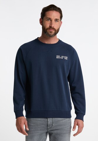 DreiMaster Maritim Sweatshirt 'Bridgeport' in Blauw: voorkant