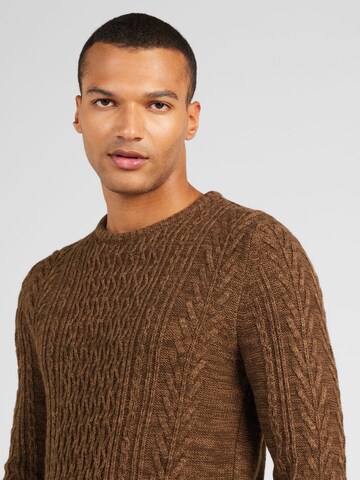 BLEND Pullover in Braun