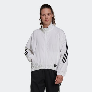 Vestes d’entraînement ADIDAS SPORTSWEAR en blanc : devant