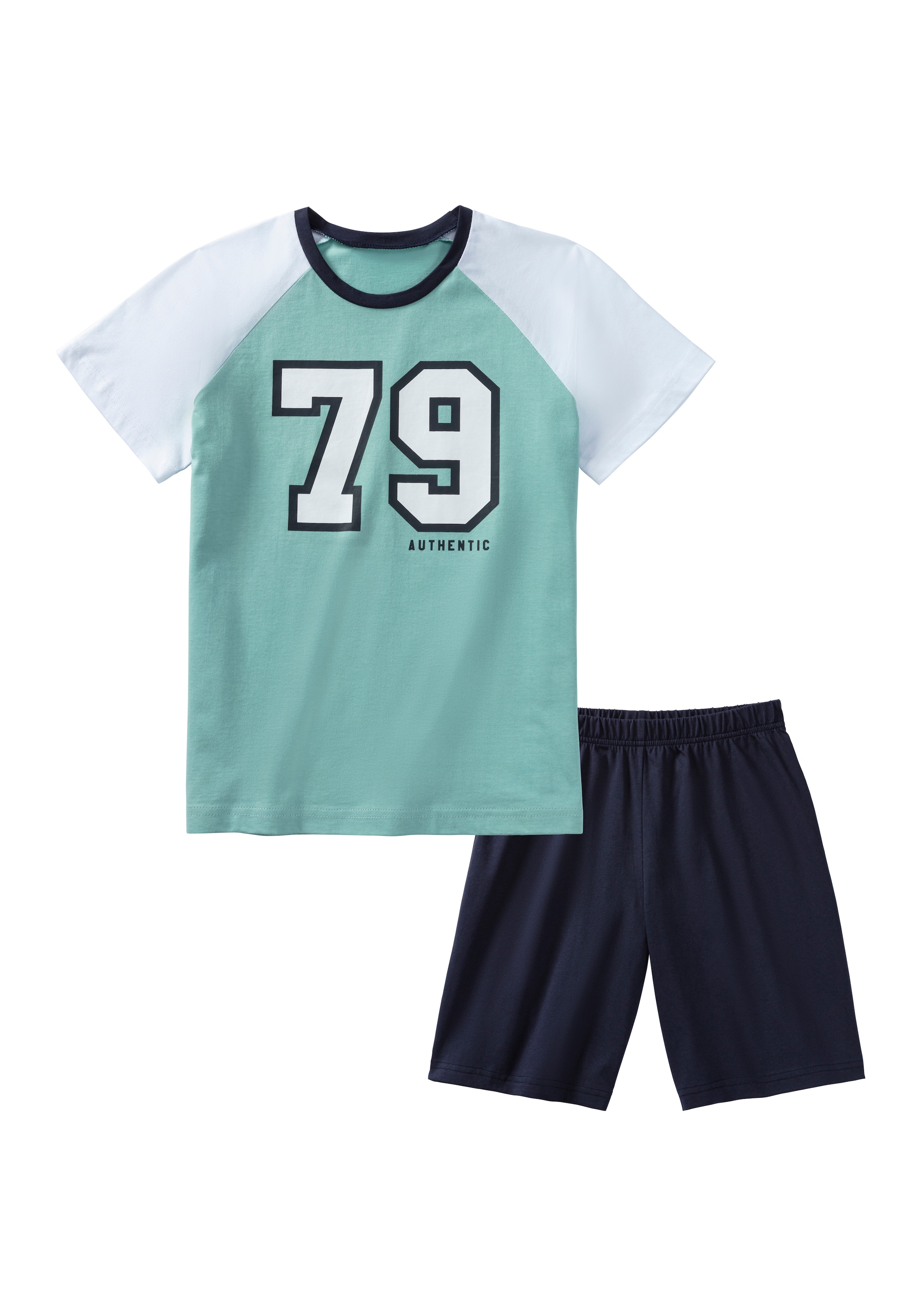 Authentic Le Jogger Pyjama 'Authentic Le' in Mischfarben: Vorderseite