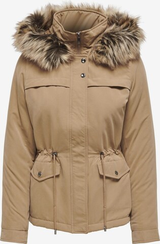 Parka d’hiver ONLY en marron : devant