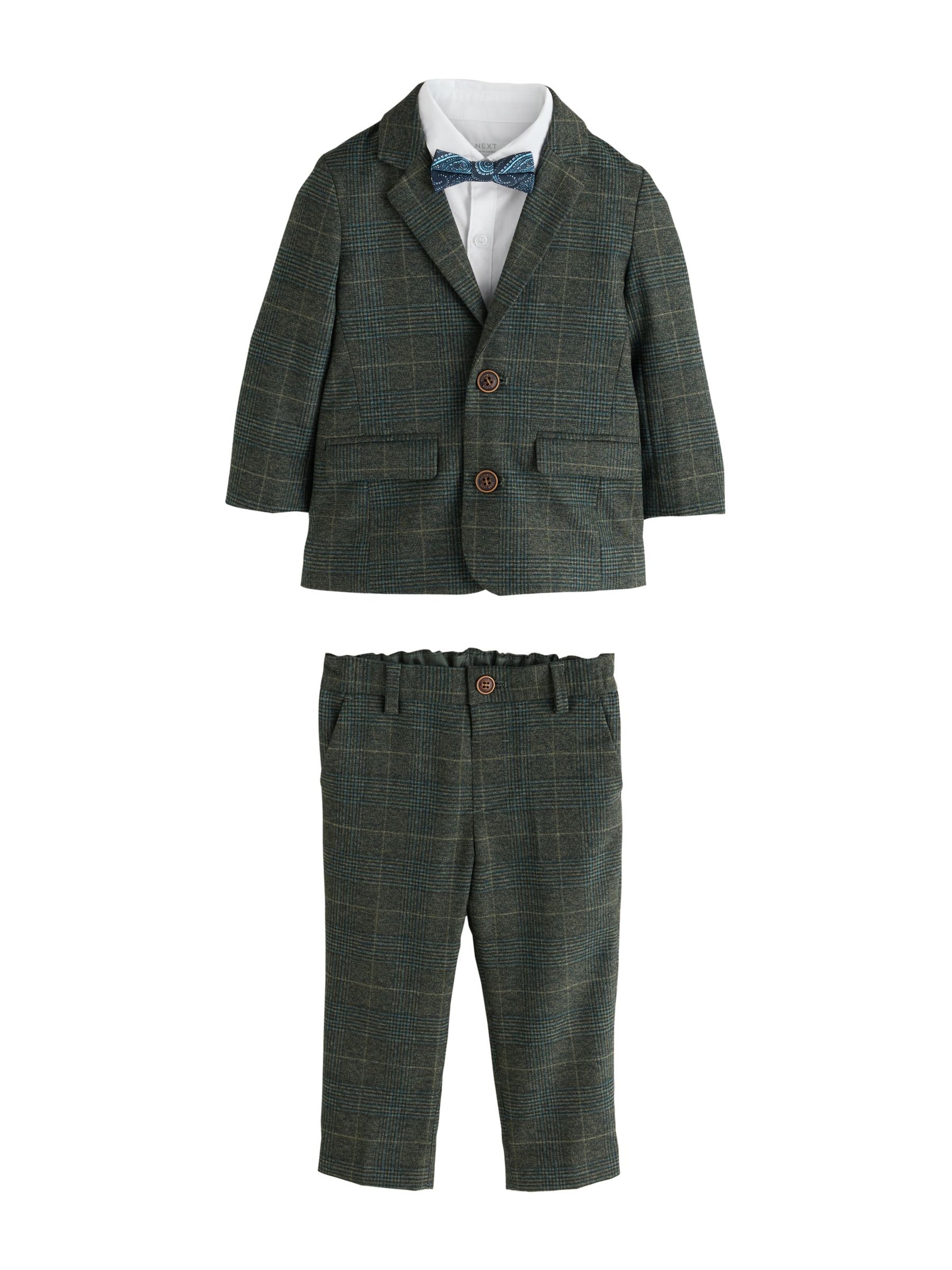 Costum de la Next pe verde: față