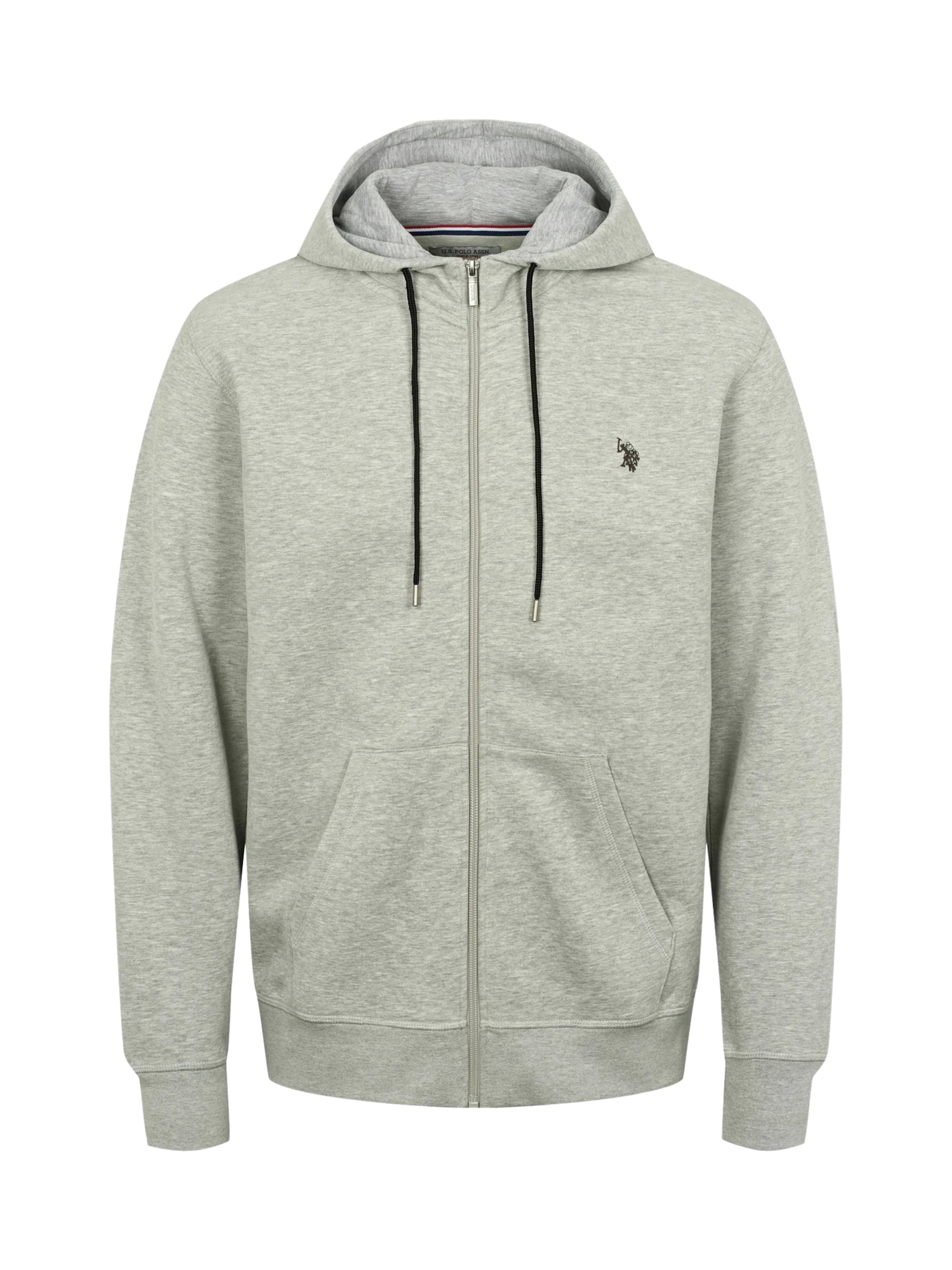 U.S. POLO ASSN. Mikina 'Otto' – šedá: přední strana