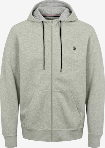 U.S. POLO ASSN. Collegetakki 'Otto' värissä harmaa: etupuoli