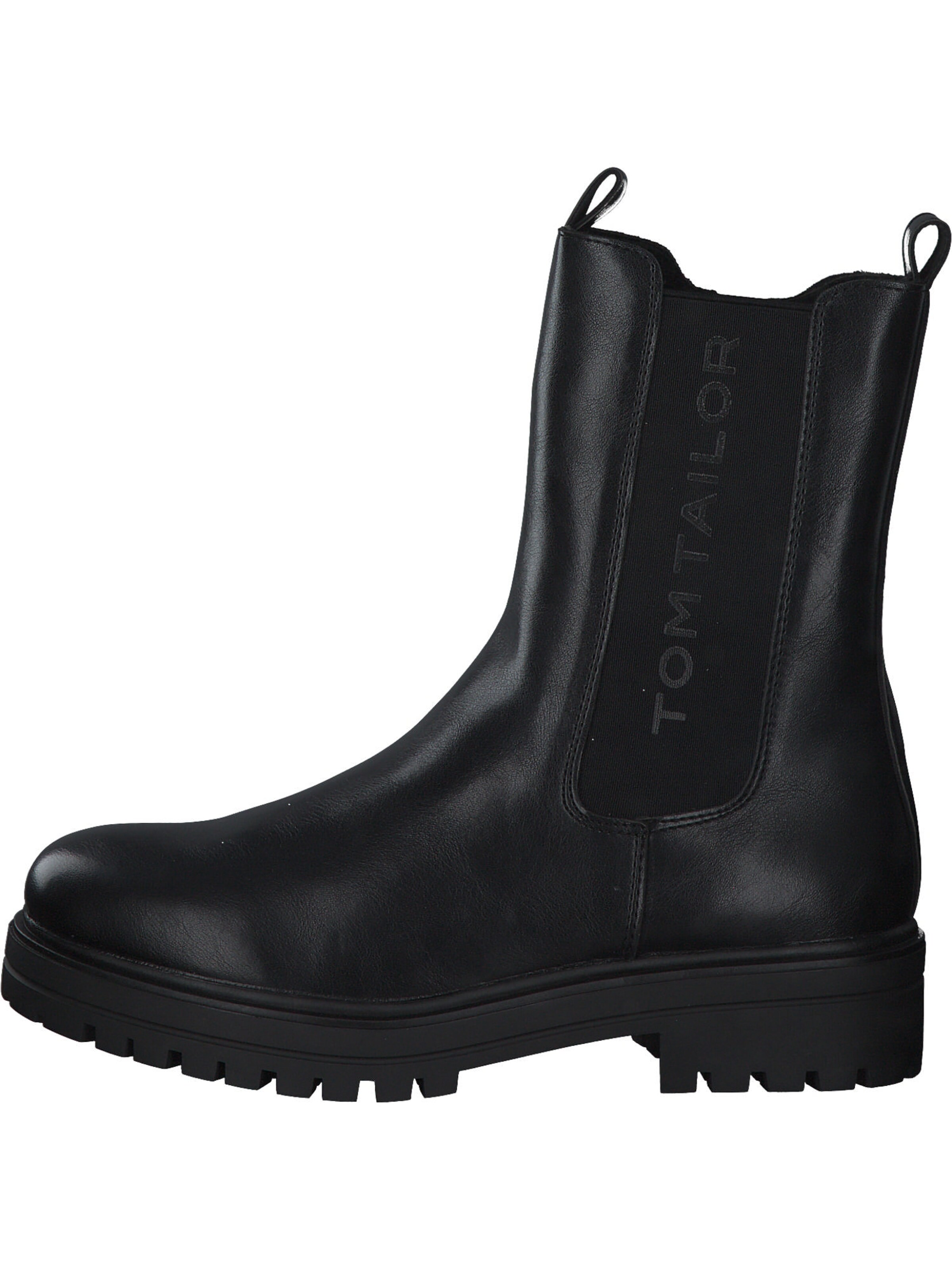 TOM TAILOR Bootie in Black