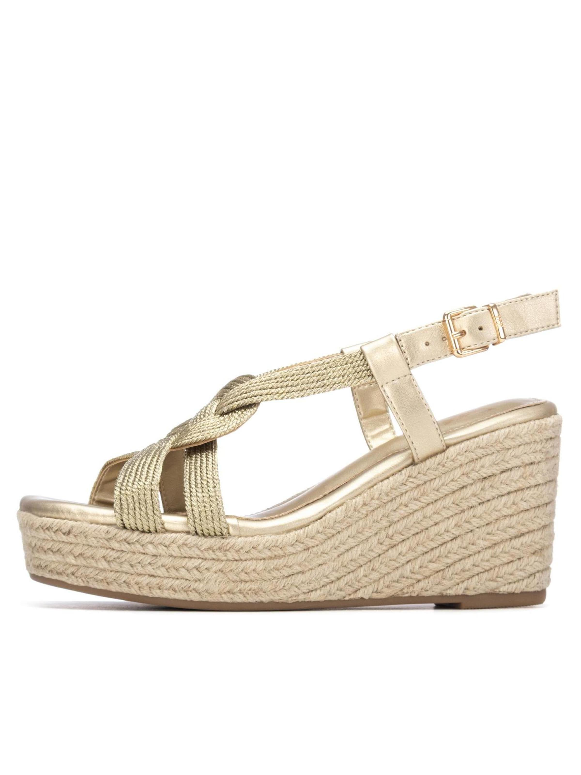 Xti - Sandalias en oro: frente