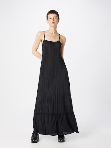 Gina Tricot Καλοκαιρινό φόρεμα 'Mira' σε μαύρο: μπροστά