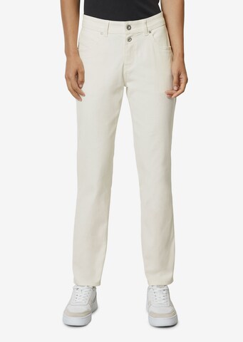 Regular Pantalon 'Theda' Marc O'Polo en blanc : devant