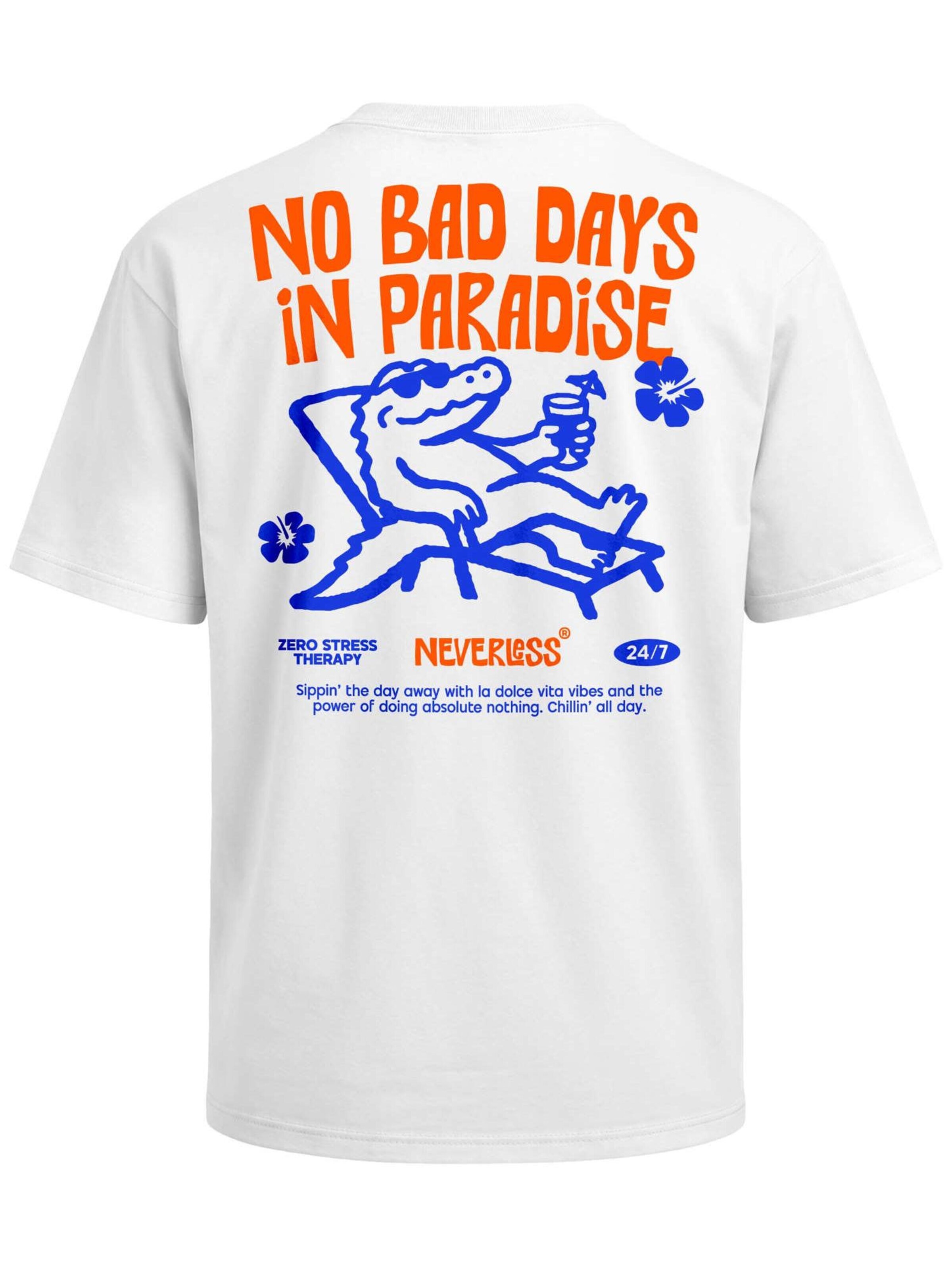 Neverless Shirt 'No Bad Days' in White