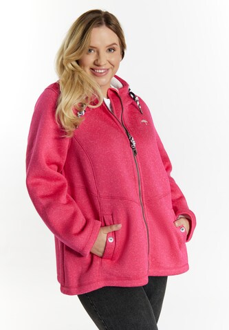 Schmuddelwedda Fleece Jacket in Pink: front