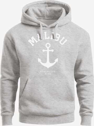 Neverless Sweatshirt 'Malibu Anker' in Grau: Vorderseite