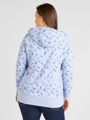 Ragwear Plus - Sudadera con cremallera en azul