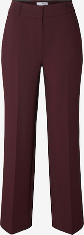 Pantalon à plis 'SLFRITA' SELECTED en violet : devant