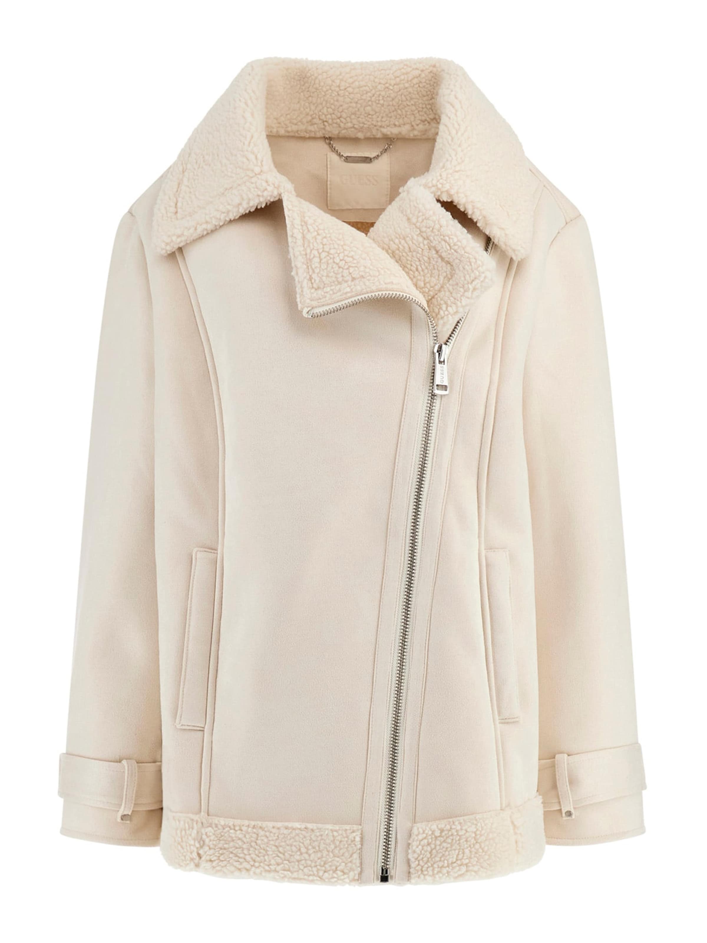 GUESS Χειμερινό μπουφάν 'MARISTELLA' σε λευκό: μπροστά