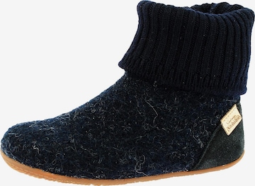 Living Kitzbühel Slipper 'Schurwolle' in Blue: front