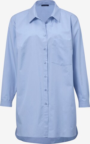 Sara Lindholm Blouse in Blauw: voorkant