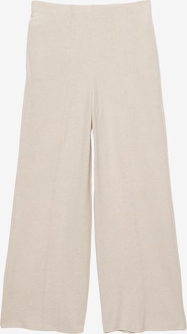 Wide leg Pantaloni de la Pull&Bear pe bej: față