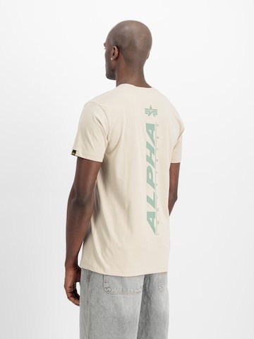 ALPHA INDUSTRIES T-shirt i beige