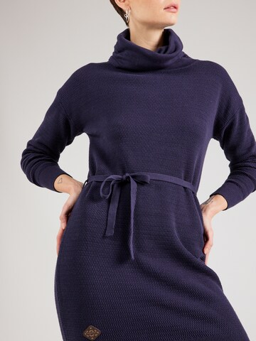 Ragwear Gebreide jurk 'BABITT' in Blauw